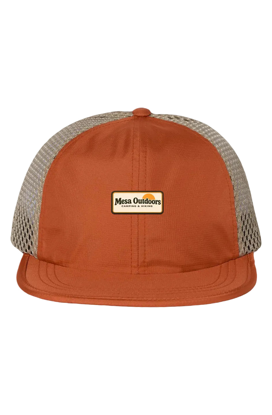 Texas Orange/ Khaki Rogue Wide Mesh Cap