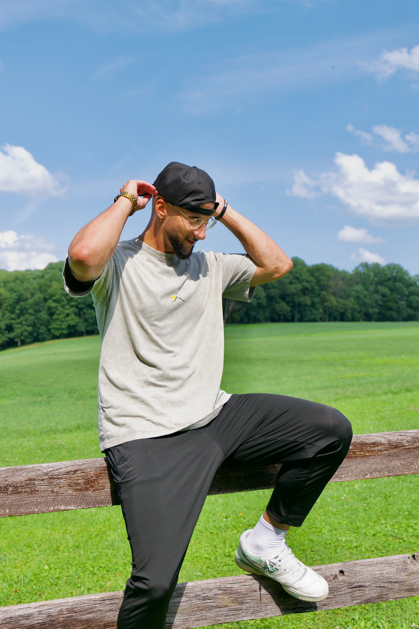 Peaker Elastic Waist Pants (Black)