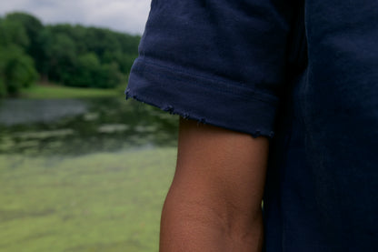 Day Tripper Frayed T-Shirt (Navy)