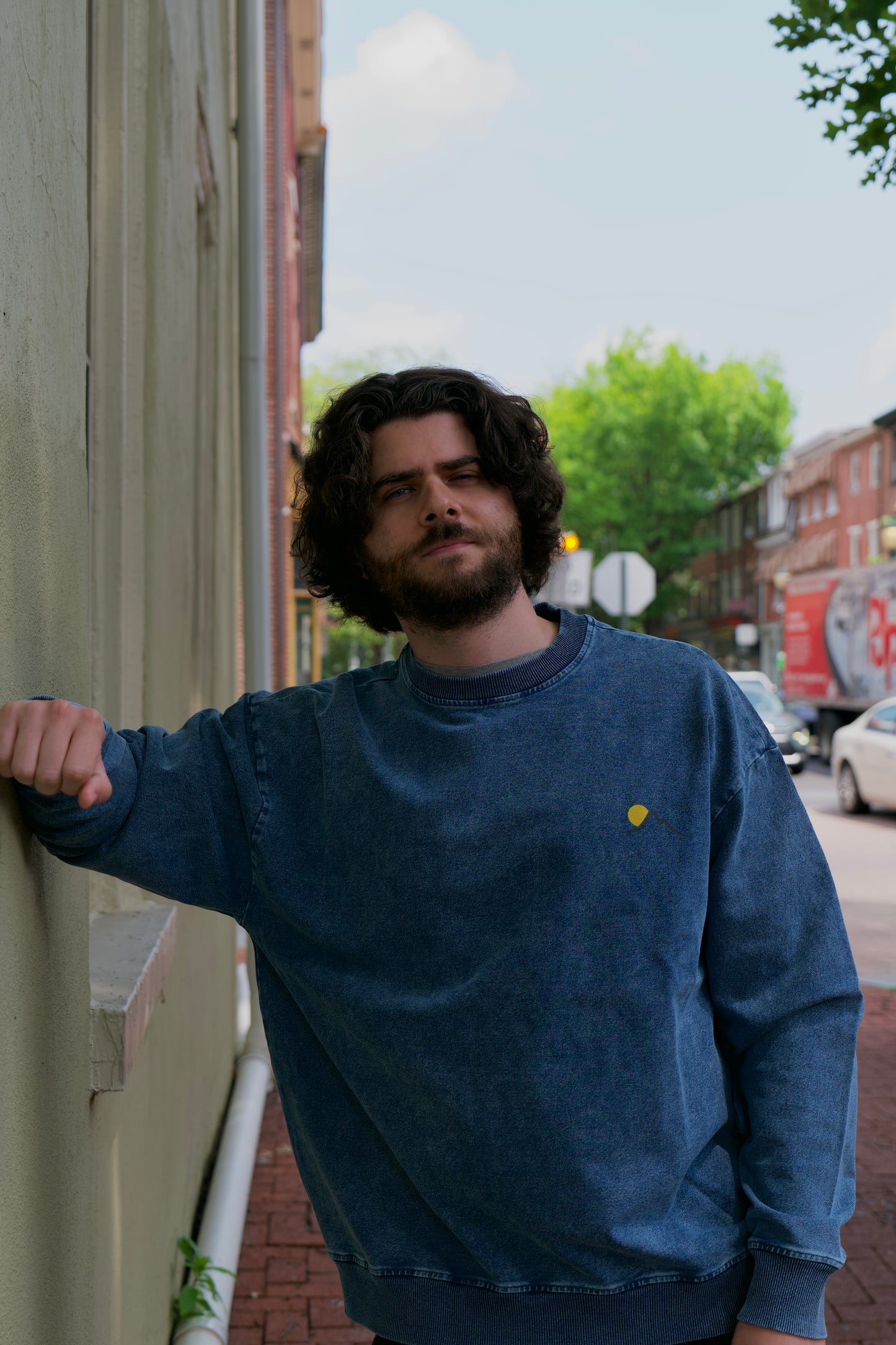Ski Bum Oversized Crewneck Sweatshirt