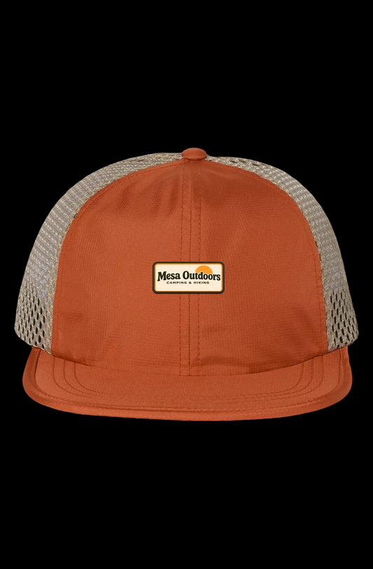 Texas Orange/ Khaki Rogue Wide Mesh Cap