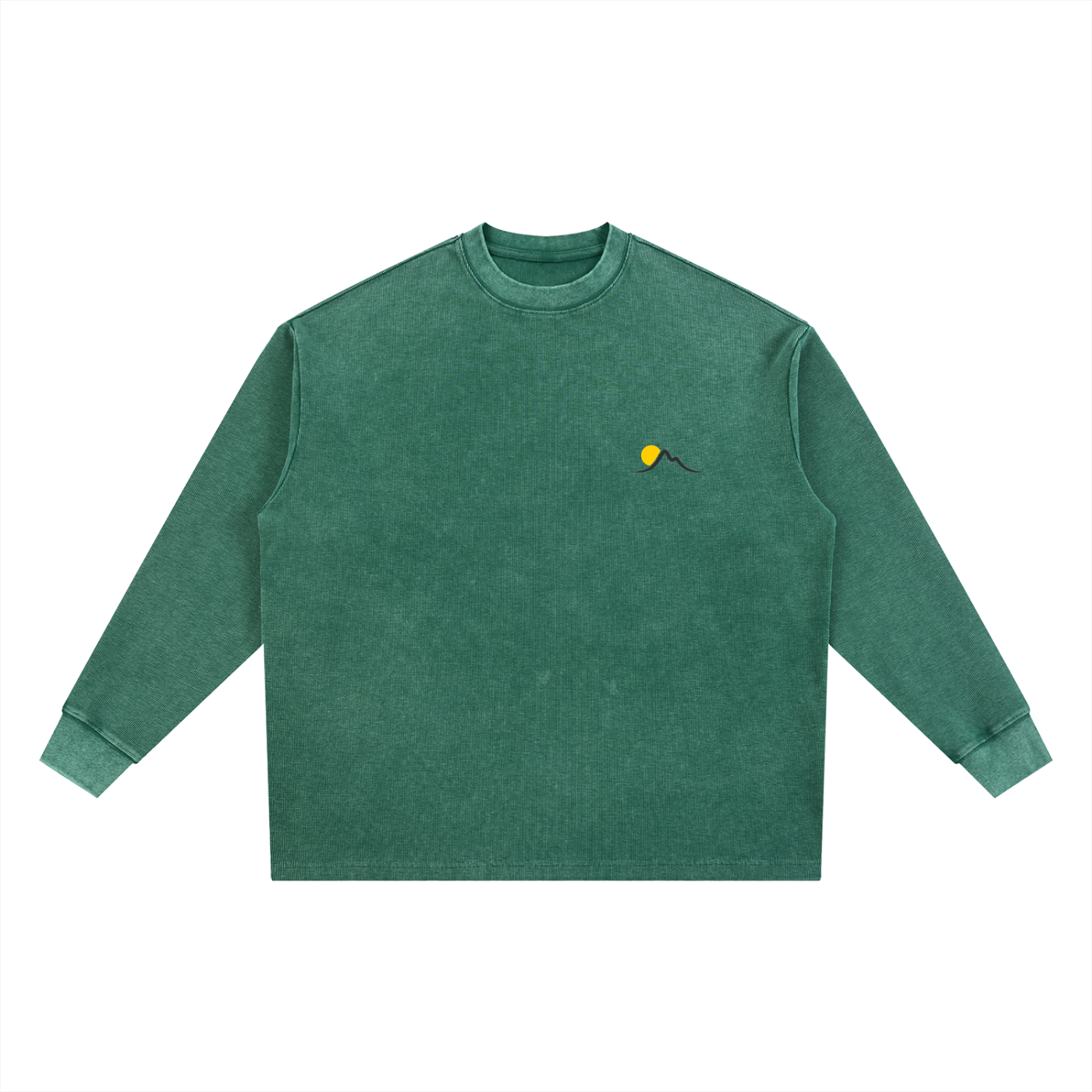 Morning Waffle Oversized Long Sleeve (Green)