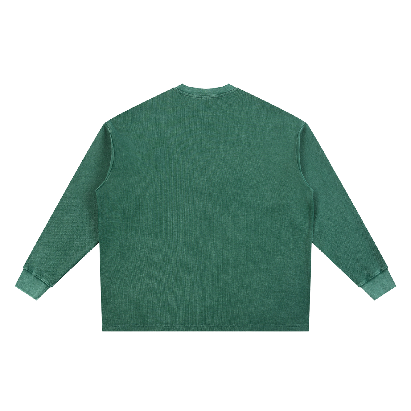Morning Waffle Oversized Long Sleeve (Green)