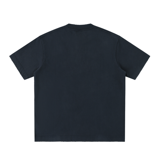 Day Tripper Frayed T-Shirt (Navy)